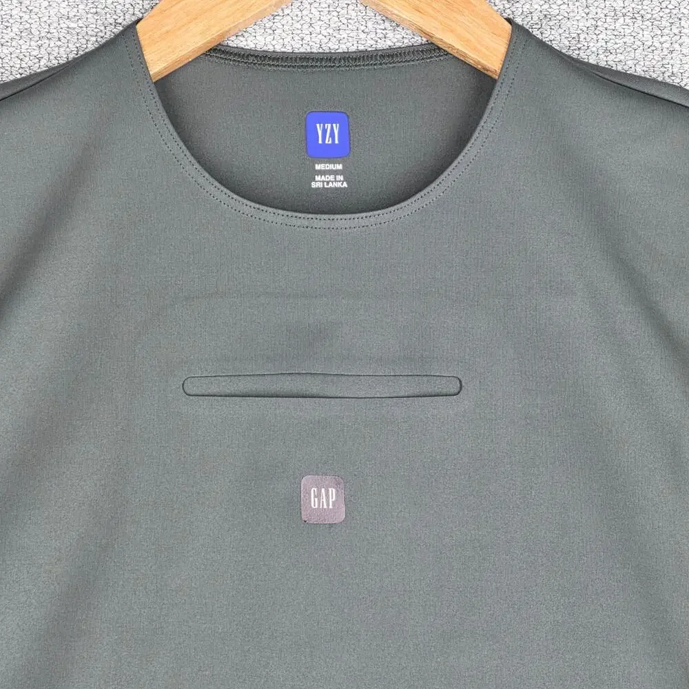 YEEZY GAP ENGINEERED BY BALENCIAGA T‑SHIRT TANK TOP – DARK GRAY – SIZE MEDIUM
